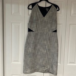 J Crew Navy Eyelet Sheath Dress size 12